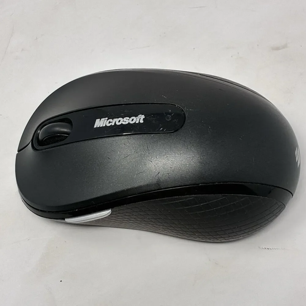 Microsoft Wireless Mobile Mouse 4000 Black With Dongle Model 1383 Tested & Works